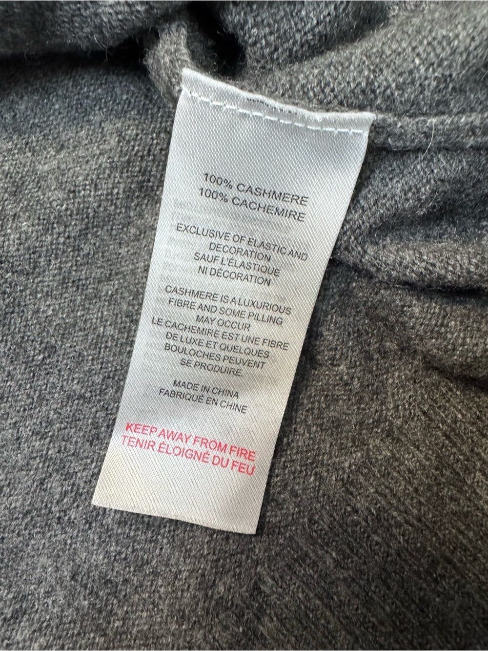 BRODIE CASHMERE glitz split cuff crew sweater in derby grey - Picture 9 of 10